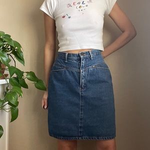 80’s Vintage Denmark Road Denim Skirt